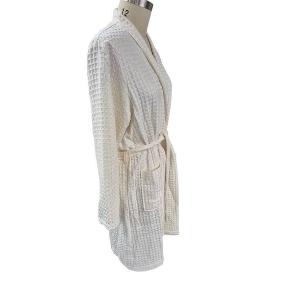 NWT Daydream by Berkshire Home Vanilla Waffle Textured Cotton/Poly Robe Sz L - Picture 2 of 6